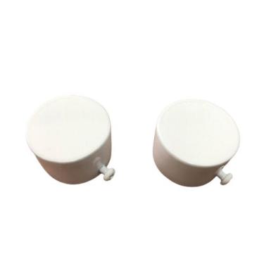 Imagem de Par de Ponteira Tampa para Varão de Cortina 19mm - BRANCO - ART DECORA