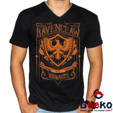 Imagem de Camiseta Corvinal 100% Algodão Hogwarts Harry Potter Ravenclaw Geeko S