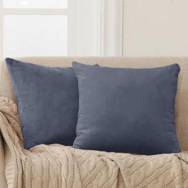 Imagem de Almofada Suede 40x40cm Azul Escuro - FASTLAR