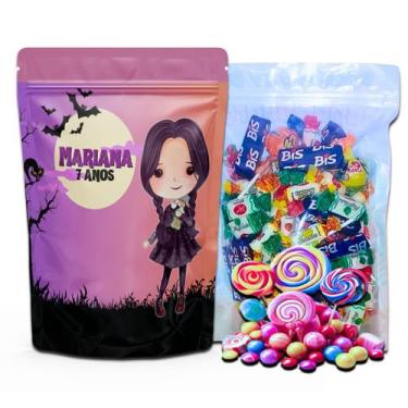 Imagem de Kit Festa Com 5 Saquinhos Em Pé 12x19cm Vários Temas - Mundo da Bina, 