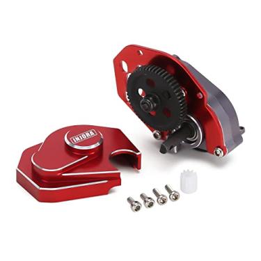 Imagem de INJORA Complete Transmission Gearbox with Steel 0.3 Mod Transmission Gear for Axial SCX24 Deadbolt C10 JLU Gladiator Bronco 1/24 RC Crawler Car Upgrade(Red)