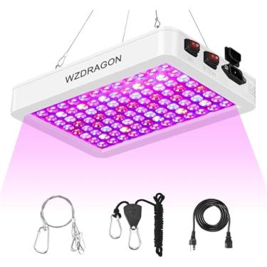 Imagem de WZDRAGON 2024 Mais recente BW1000 LED Grow Lights Double Chips Full Spectrum para estufa e interior Vegetais vegetais e cultivo de flores[Branco]