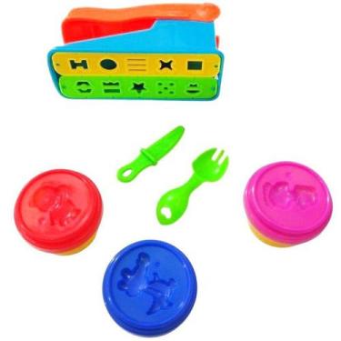 Imagem de Massinha de Modelar Infantil Atóxico Polidoh Fazendinha Feliz +3 Anos 