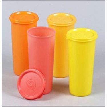 Imagem de Tupperware . Copo jumbo - 470 ml conjunto de 4 peças - plástico, multicolorido