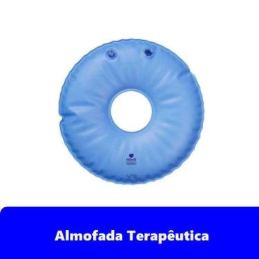 Imagem de Almofada Terapêutica Redonda Com Orifício Duo Inflável/Água - Natural 