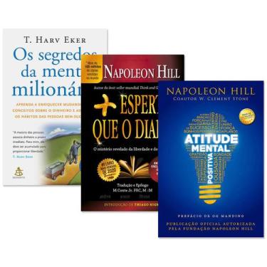 Imagem de Kit Os Segredos Da Mente Milionária + Mais Esperto que o Diabo + Atitu