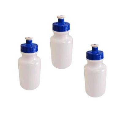 Imagem de Kit 100un Garrafa Squeeze c/ tampa azul 300ml personalizar - Deposito 