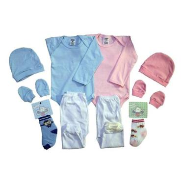 Imagem de Kit 5 Pçs Maternidade Roupa De Bebê Menina E Menino - Batutinhas Baby,