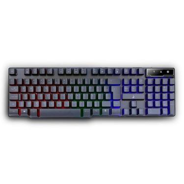 Imagem de Teclado Gamer Rise Mode G1 Semi Mecânico RGB Rainbow Full USB Preto - RM-TG-01-FB