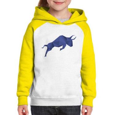 Imagem de Moletom Infantil Polymath - Foca na Moda, Branco, Amarelo, 4