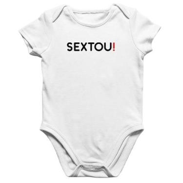 Imagem de Body Bebê Algodão Sextou! - Foca na Moda, Branco, G
