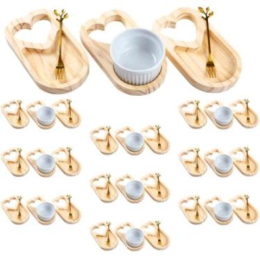 Imagem de Petisqueira Madeira Atacado para Revenda com Garfinhos - Carmisini