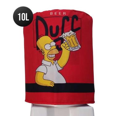 Imagem de Capa Para Galão de Água 10 Litros Beer Duff - Novadecora