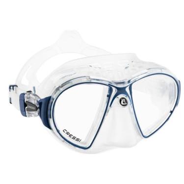 Imagem de Máscara de Mergulho Cressi Zeus, Transparente, Azul