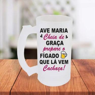 Imagem de Caneca De Chopp Jateada Personalizada Amiga Parceira Cachaceira Frases