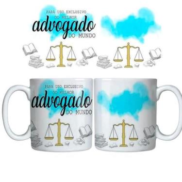 Imagem de Caneca Branca 325ml arte profissão - advogado - exclusivo para o melho