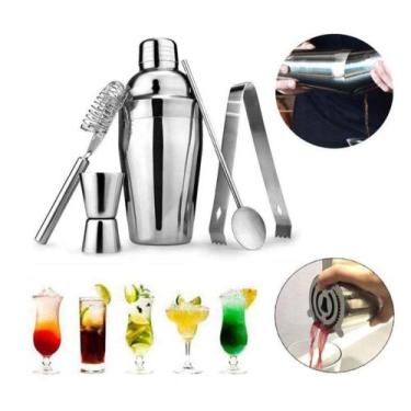Imagem de Kit Coqueteleira com 5 Peças em Aço InoX - UnyHome