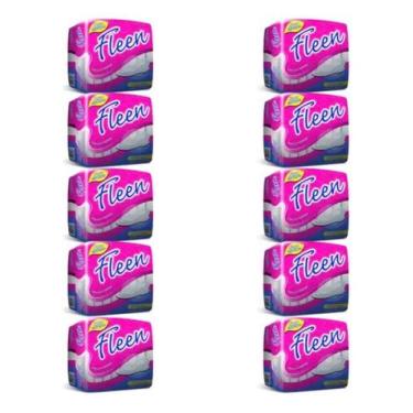 Imagem de Kit 3 Pct Absorvente Feminino Fleen C/ Abas (24 Unidades) - MAXI CONFO