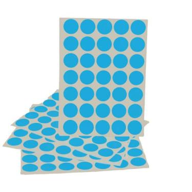 Imagem de Etiqueta 12 mm Redonda/Bolinha Adesiva 1080 Etiquetas - Clickweb, Azul