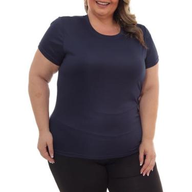Imagem de Camiseta Feminina Dry Fit Plus Size Poliester Academia - Per Tutti Wea