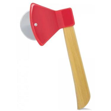 Imagem de Cortador de pizza machadinha disco inox e cabo de madeira UD588 - 123 