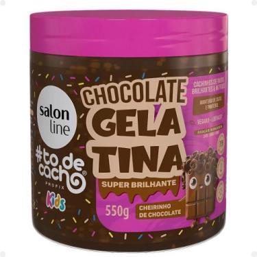 Imagem de Gelatina Super Brilhantes Salon Line Kids todecacho Chocolate 550g