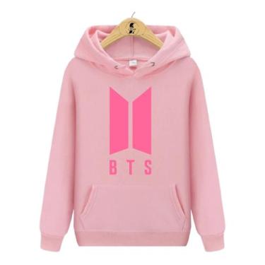 Imagem de Blusa de Moletom Canguru BTS I - Wess Store, Rosa, GG