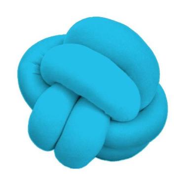 Imagem de Almofada de Nó Escandinavo Várias Cores - Díspar Design, Azul Celeste