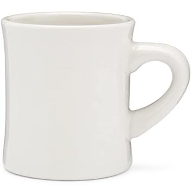 Imagem de COLETTI Caneca de jantar - Caneca de café pesada, caneca de café retrô - Caneca de jantar resistente e pesada - Nostalgia em cada gole [creme, 325 ml, individual]
