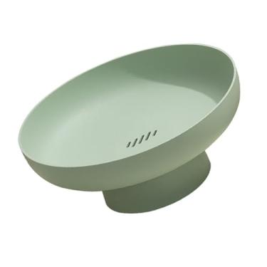 Imagem de Prato de Frutas Drenante, Tigela de Frutas de Petiscos de Plástico Com Base Removível, Tigela Decorativa Minimalista para Festas de chá da Tarde Em Casa (Verde)