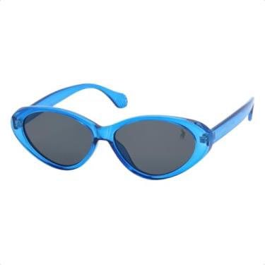 Imagem de Óculos de Sol Trend Vintage UV400 Unissex, Case Polo London (Azul)