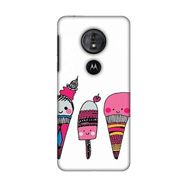 Imagem de AMZER Capa rígida de encaixe feita à mão com design slim fit para Motorola Moto G6 Play – Sorvetes HD Color