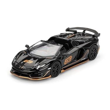Imagem de Diecast Collectibles Model Car Compatible with Mini GT 1:64 Lamborghini Aventador SVJ 63 Roadster Nero Aldebaran MGT00803