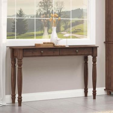 Imagem de Aparador 2 Gavetas e Pés Torneados Rubi Café Madeira Pinus - Finestra