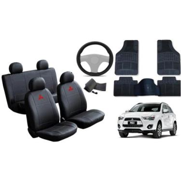 Imagem de Conjunto de Capa ASX 2010 a 2016 + Tapete + Capa de Volante: Carro Imp