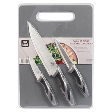 Imagem de Tabua de Carne e Legumes BEL com 3 Facas 258400
