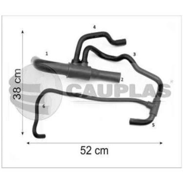 Imagem de Mangueira do radiador Fiat Siena 2002 a 2006 CAUPLAS 8329