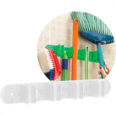 Imagem de Porta Vassouras C/4 Enc.Branco-185B - NITRONPLAST, Branco