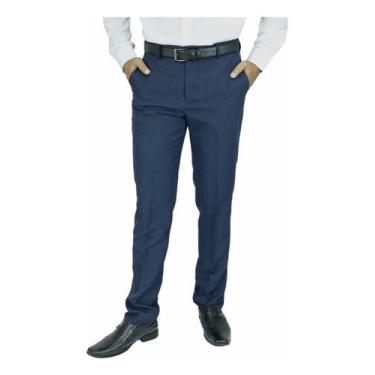 Imagem de Calça Social Masculina Alfaiataria Mescla 1790 - Amil, Marinho, 56