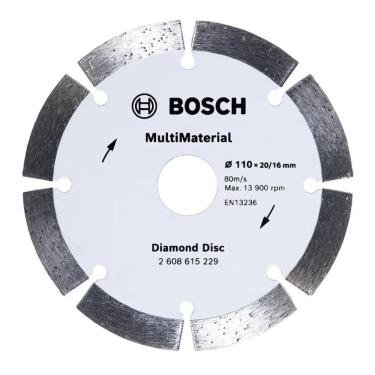 Imagem de Disco Diamantado MultiMaterial Segmentado Bosch 110x20/16mm