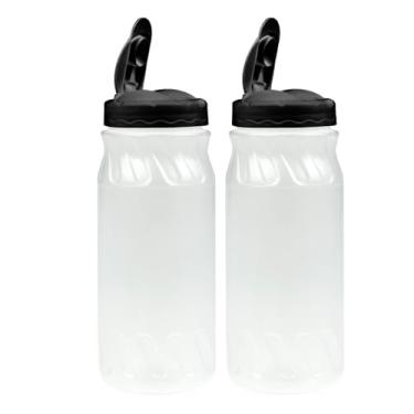 Imagem de Kit 2 Farinheiro Porta Tempero Açucareiro Farofa 600ml Tampa Dosadora (Preto)