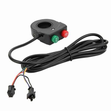 Imagem de Guidão Horn Light Switch Plastic Compact Design Farol Integrado e Controle de Chifre para Motocicleta Scooter Preto 22.5mm 1.5m Cabo