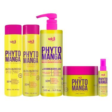 Imagem de Kit Widi PhytoManga Curvas Shampoo, Condicionador, Ativador Leve, Másc