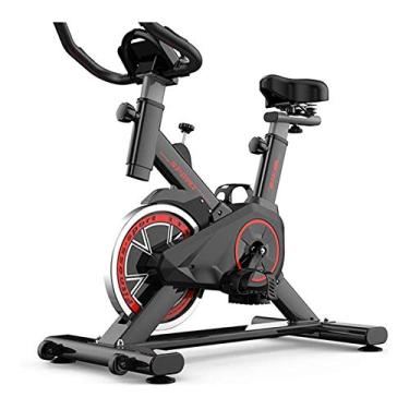 Imagem de Bicicleta ergométrica Home Fitness Spinning Bikes Treinamento aeróbico para queima de gordura com assento de guidão ajustável (preto)