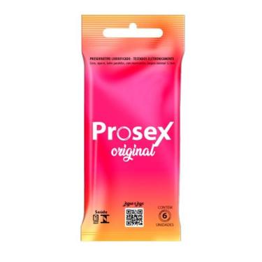 Imagem de Preservativo Prosex Lubrificado Original 6 Unidades