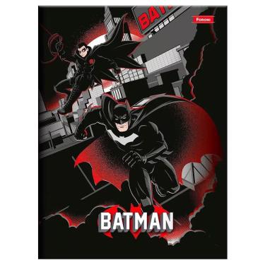 Imagem de Caderno Brochura Batman 1 Matéria 80 Folhas 14x20cm - Foroni
