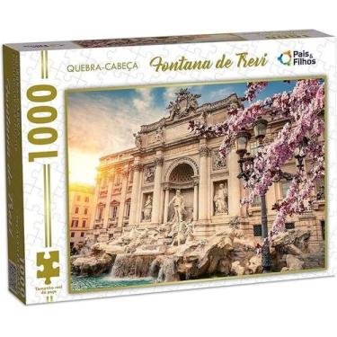 Imagem de Quebra Cabeça Fontana Di Trevi 1000 Peças Pais e Filhos - Pais & Filho