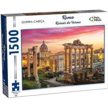 Imagem de Quebra Cabeça Roma Ruínas do Fórum 1500 Peças Pais e Filhos - Pais & F