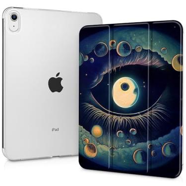 Imagem de Tuiklol Capa para iPad de 11 polegadas A16 2025 geração 11ª / iPad 11 polegadas 2022 10ª geração, suporte para lápis embutido com capa à prova de choque PC capa traseira transparente transparente auto