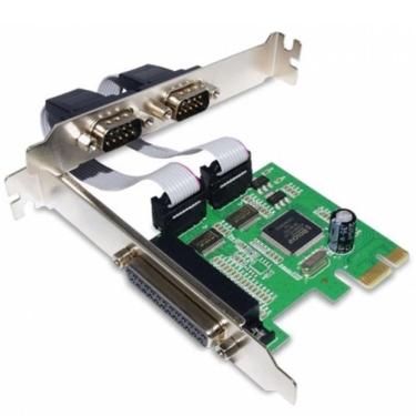 Imagem de Placa Multiserial Pci Express com 2 Seriais Db9m e 1 Paralela Db25f